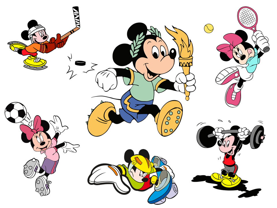 Mickey Mouse Sports SVG & PNG