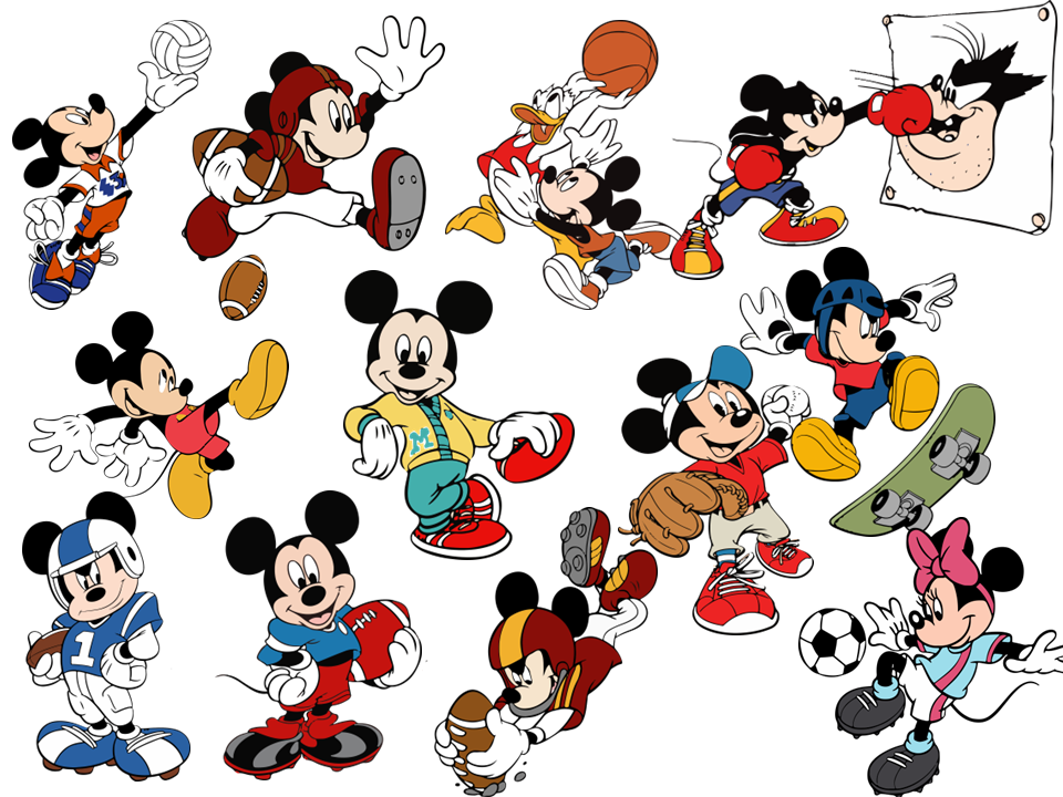 Mickey Mouse Sports SVG & PNG