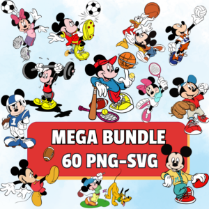Mickey Mouse Sports SVG & PNG